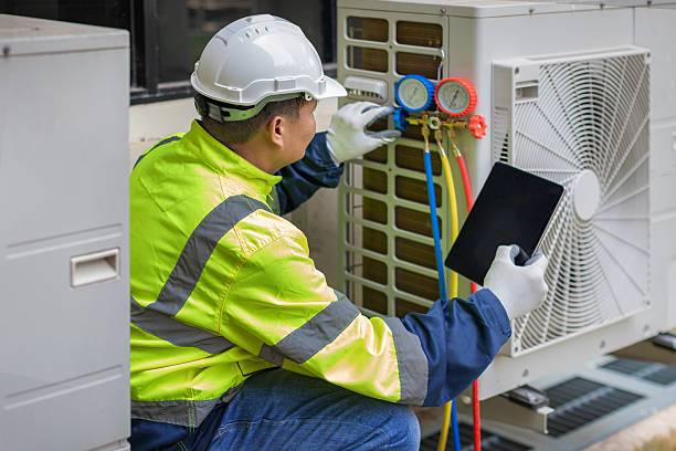 Professional Ductwork Repair technician working in Hebron, OH